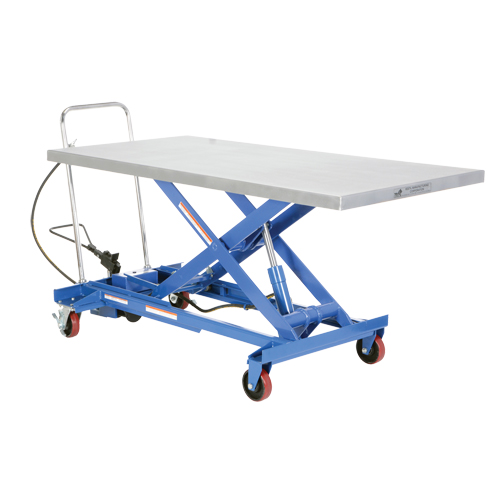 Table &eacute;l&eacute;vatrice &agrave; ciseaux hydraulique pneumatique, Acier, 63" lo x 31-1/2" la, Cap. 1000 lb OSI Industrial Sales