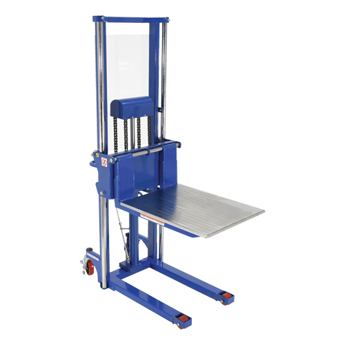 Hefti-Lift Load Stacker, Foot Pump Operated, 1500 lbs. Capacity, 63" Max Lift OSI Industrial Sales