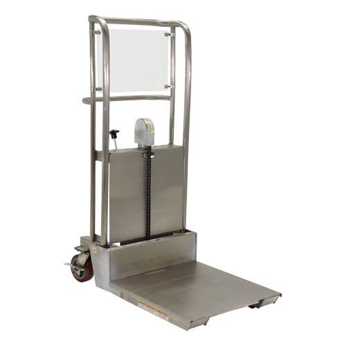 Hefti-Lift Load Stacker, Foot Pump Operated, 450 lbs. Capacity, 45-5/8" Max Lift OSI Industrial Sales