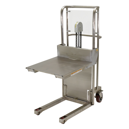 Hefti-Lift Load Stacker, Foot Pump Operated, 450 lbs. Capacity, 45-5/8" Max Lift OSI Industrial Sales