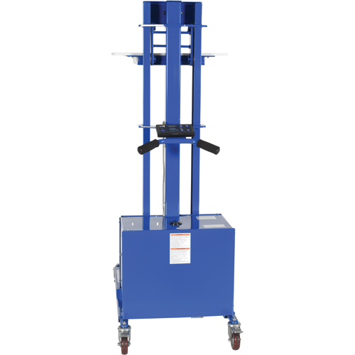 Quick Lift Stacker, Electric Operated, 400 lbs. Capacity, 57" Max Lift OSI Industrial Sales