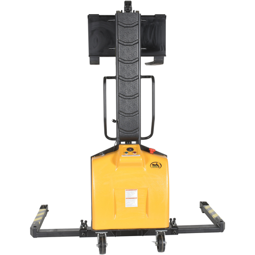 Narrow Mast Powered Lift Stacker, Electric Operated, 1500 lbs. Capacity, 63" Max Lift OSI Industrial Sales