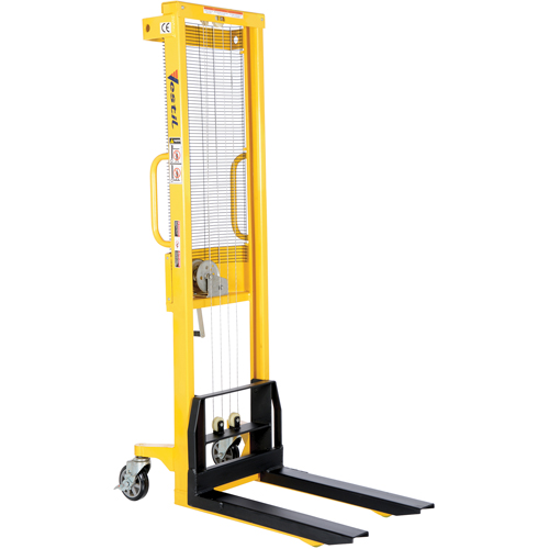 Manual Stacker, Hand Winch Operated, 770 lbs. Capacity, 60" Max Lift OSI Industrial Sales