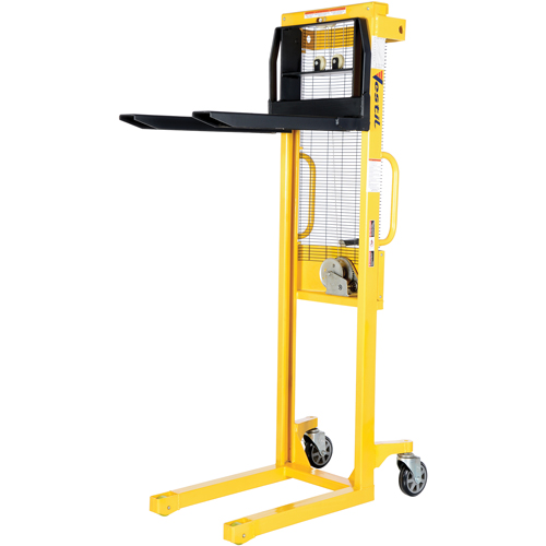 Manual Stacker, Hand Winch Operated, 770 lbs. Capacity, 60" Max Lift OSI Industrial Sales