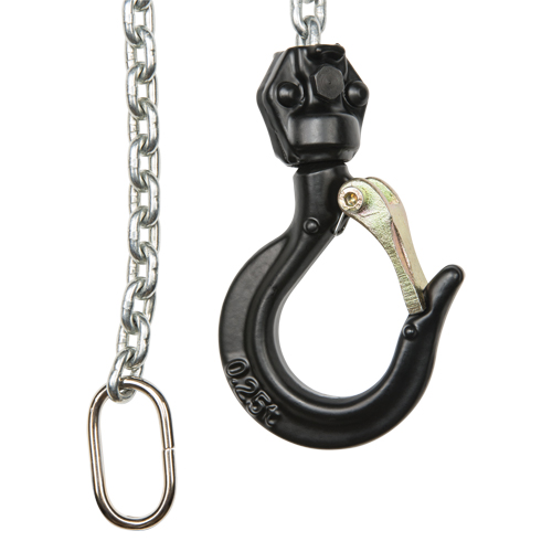 Mini palan &agrave; levier, Lev&eacute;e 5', Cabacit&eacute; 1100 lb (0,55 tonne), Chaîne en Zingu&eacute; OSI Industrial Sales