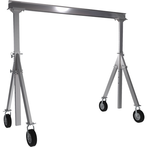 Adjustable Aluminum Gantry Crane, 10' L, 1500 lbs. (0.75 tons) Capacity OSI Industrial Sales