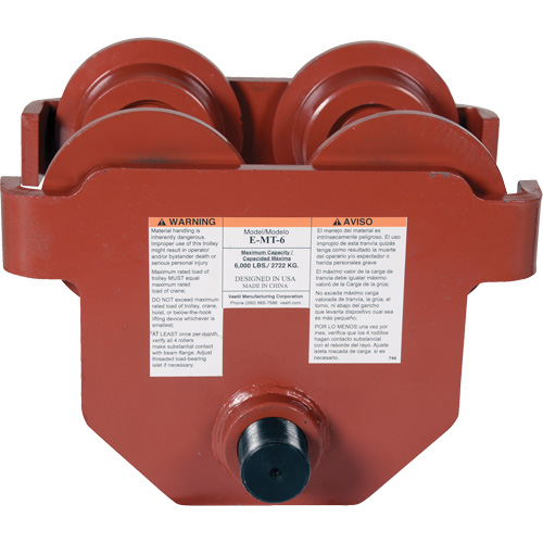Low Profile Manual Trolley, 6000 lbs. (3 tons) OSI Industrial Sales