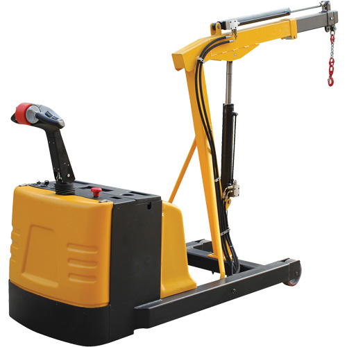 Electric Powered Floor Crane, 8.8' Lift, 1500 lbs. (0.75 tons), 44-1/4" Arm, 62-1/4" H OSI Industrial Sales