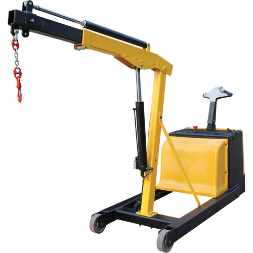 Electric Powered Floor Crane, 8.8' Lift, 1500 lbs. (0.75 tons), 44-1/4" Arm, 62-1/4" H OSI Industrial Sales