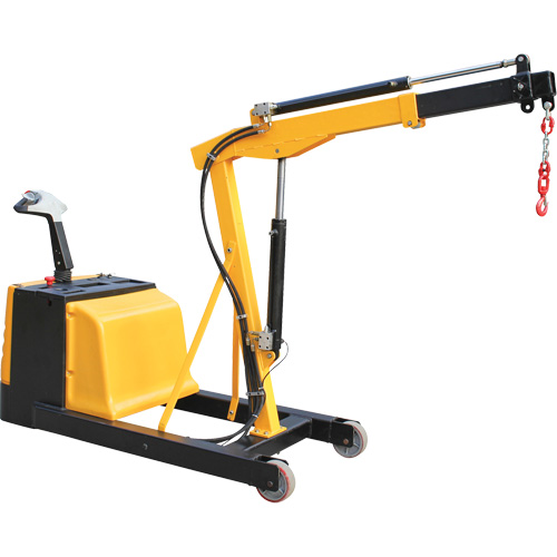 Electric Powered Floor Crane, 8.8' Lift, 1500 lbs. (0.75 tons), 44-1/4" Arm, 62-1/4" H OSI Industrial Sales