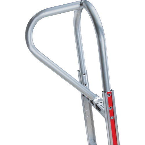 Knocked Down Hand Truck, P-Handle Handle, Aluminum, 52" Height, 500 lbs. Capacity OSI Industrial Sales