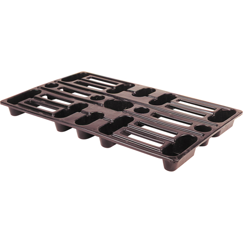 Plastic Pallets, 4-Way Entry, 24" L x 15" W x 1-1/2" H OSI Industrial Sales
