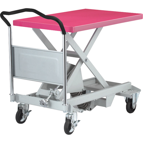 Table avec nivellement &agrave; ciseaux Dandy Lift, 35-8/10" lo x 23-6/10" lo, Acier, Capacit&eacute; 1100 lb OSI Industrial Sales