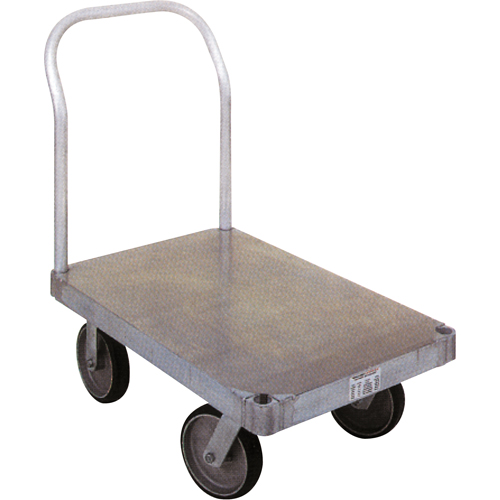 Aluminum Platform Truck, 30" W x 60" L, 2000 lbs. Cap., Rubber Wheels OSI Industrial Sales
