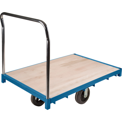 Heavy-Duty Platform Truck, 48" L x 24" W, 2000 lbs. Capacity, Rubber Casters OSI Industrial Sales