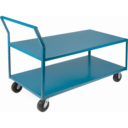 Chariots surbaiss&eacute;s robustes, 2 niveaux, 30" la x 60" p x 41" h, 2400 lb Cap OSI Industrial Sales