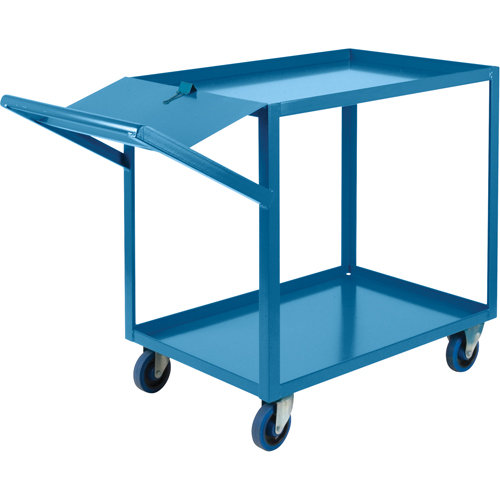 Order Picking Carts, 36" H x 24" W x 64" D, 2 Shelves, 1200 lbs. Capacity OSI Industrial Sales