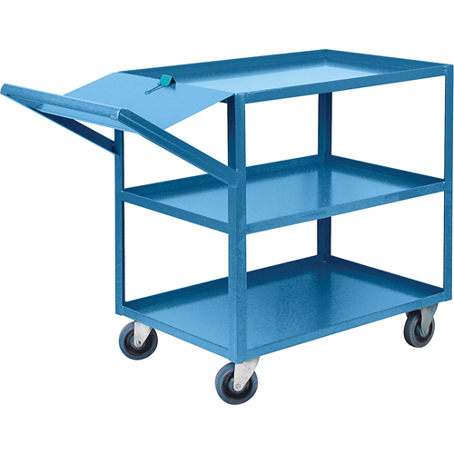 Order Picking Carts, 36" H x 24" W x 64" D, 3 Shelves, 1200 lbs. Capacity OSI Industrial Sales