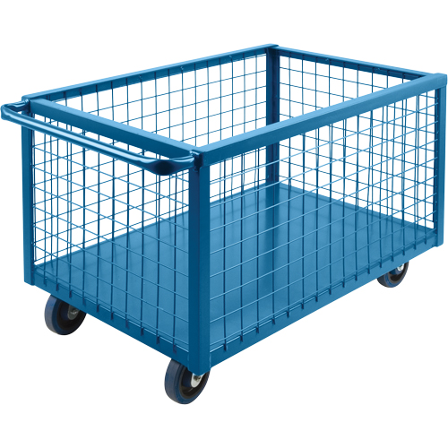 Wire Mesh Box Truck, Steel, 39" L x 24" W x 31.5" H, 12 cu. ft. Volume, 1200 lbs. Capacity OSI Industrial Sales