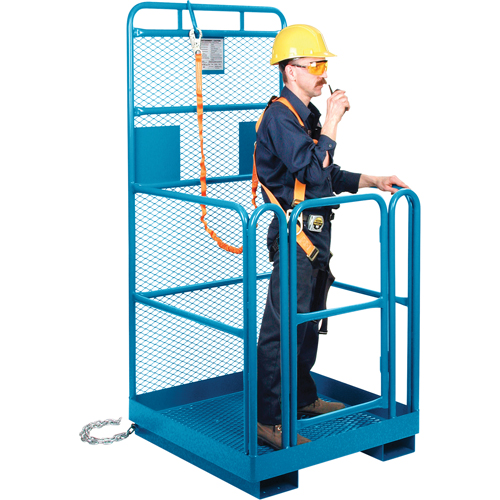 Nacelle &eacute;l&eacute;vatrice pour travail en hauteur, 36" x 36" x 72" h, Capacit&eacute; de 1000 lb, Acier OSI Industrial Sales