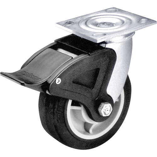 Total Locking Caster, Swivel with Brake, 6" (152.4 mm), Semi-Steel, 900 lbs. (408 kg.) OSI Industrial Sales