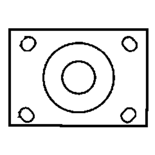 Total Locking Caster, Swivel with Brake, 6" (152.4 mm), Rubber, 450 lbs. (204 kg.) OSI Industrial Sales