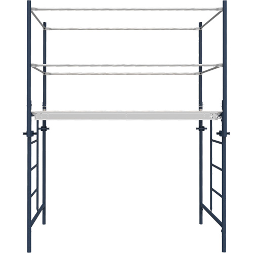 Accessoires pour &eacute;chafaudage - Poteau de garde-corps a/support, Poteau de garde-corps, 6" la x 56" h OSI Industrial Sales