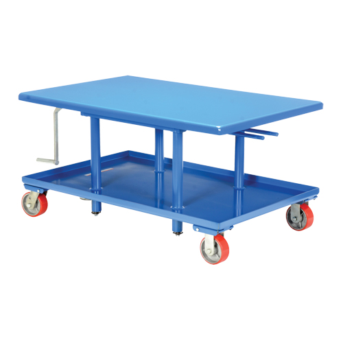 Table &eacute;l&eacute;vatrice &agrave; montant, 42" lo x 30" la, Acier, Capacit&eacute; 2000 lb OSI Industrial Sales