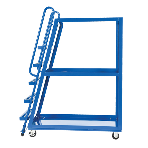 Chariot &agrave; cueillette, Acier, 21-7/8" la x 56-1/8" p, 3 tablettes, Capacit&eacute; 1000 lb OSI Industrial Sales