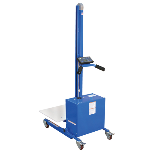 Quick Lift Platform Stacker, Electric Operated, 175 lbs. Capacity, 57" Max Lift OSI Industrial Sales