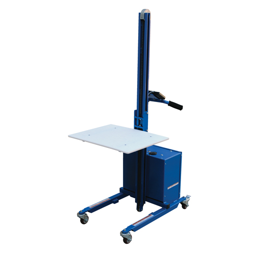 Quick Lift Platform Stacker, Electric Operated, 175 lbs. Capacity, 57" Max Lift OSI Industrial Sales