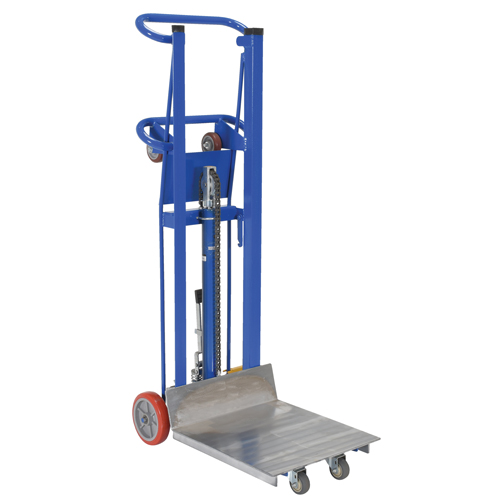 Hydra Lift Platform Stacker, Foot Pump Operated, 750 lbs. Capacity, 52" Max Lift OSI Industrial Sales