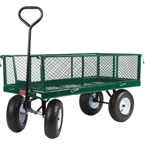 Wagons With Fold-Down Racks, 24" W x 48" L, 800 lbs. Capacity OSI Industrial Sales