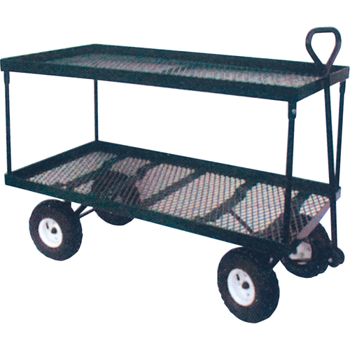 Double Deck Wagon, 24" W x 48" L, 600 lbs. Capacity OSI Industrial Sales
