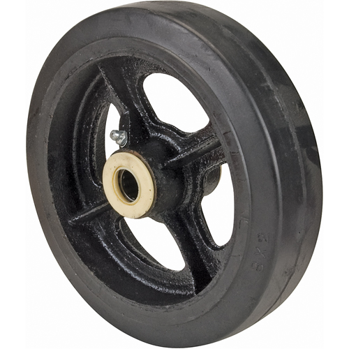 Rubber Wheels, 8" (203 mm) Dia. x 2" (51 mm) W, 600 lbs. (272 kg.) Capacity OSI Industrial Sales