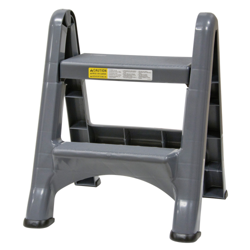 Escabeau repliable, 2 marches, 19-1/2" x 20-1/2" x Hauteur 22-3/4" OSI Industrial Sales