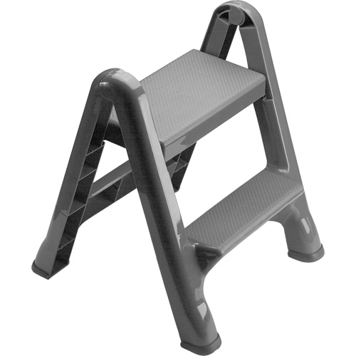 Escabeau repliable, 2 marches, 19-1/2" x 20-1/2" x Hauteur 22-3/4" OSI Industrial Sales