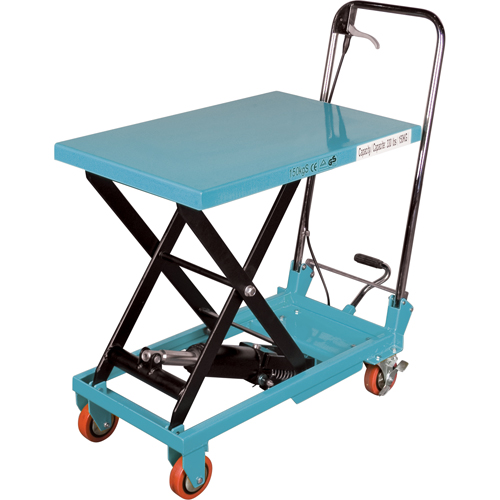Table &eacute;l&eacute;vatrice robuste &agrave; ciseaux hydraulique, 27-1/2" lo x 17-3/4" la, Acier, Capacit&eacute; 330 lb OSI Industrial Sales