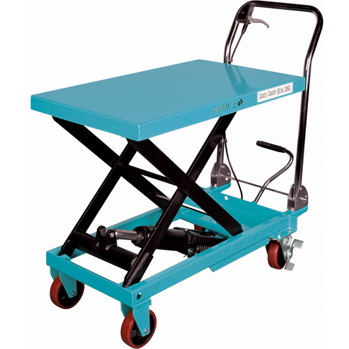 Heavy-Duty Hydraulic Scissor Lift Table, 32" L x 19-3/4" W, Steel, 1100 lbs. Capacity OSI Industrial Sales