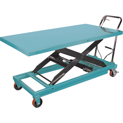 Table &eacute;l&eacute;vatrice robuste &agrave; ciseaux hydraulique, 63" lo x 31-7/8" la, Acier, Capacit&eacute; 1100 lb OSI Industrial Sales