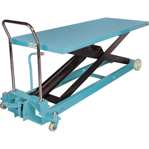 Table &eacute;l&eacute;vatrice robuste &agrave; ciseaux hydraulique, 80-1/8" lo x 29-1/2" la, Acier, Capacit&eacute; 2200 lb OSI Industrial Sales
