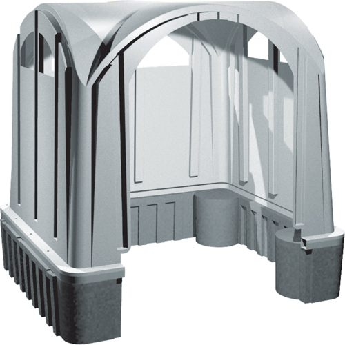 Abris en poly pour l'ext&eacute;rieur, 3 murs, 7' lo x 6' la x 7' h OSI Industrial Sales