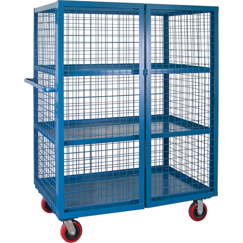 Wire Mesh Truck, 3 Tiers, 75" L x 32" W x 62.5" H, 2400 lbs. Cap. OSI Industrial Sales