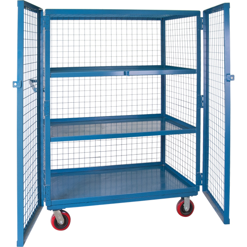 Chariot en treillis m&eacute;tallique, 3 niveaux, 51" lo x 32" la x 62,5" h, Cap. 2400 lb OSI Industrial Sales