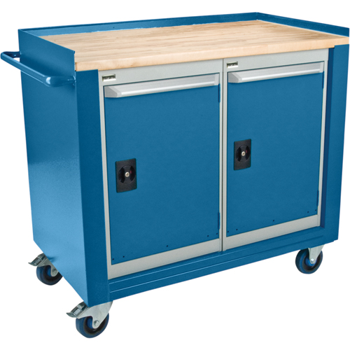 Industrial Duty Mobile Service Workbenches, Wood Surface OSI Industrial Sales
