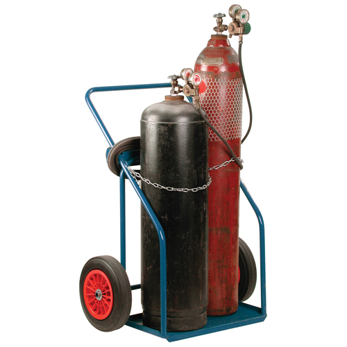 Chariots pour bouteilles de gaz, Roues Caoutchouc, Base de , 1000 lb OSI Industrial Sales