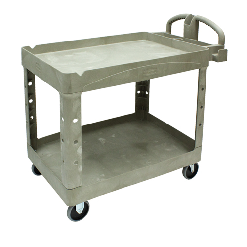 Heavy Duty Utility Cart - 4520-88, 2 Tiers, 25-1/4" x 39" x 44", 500 lbs. Capacity OSI Industrial Sales