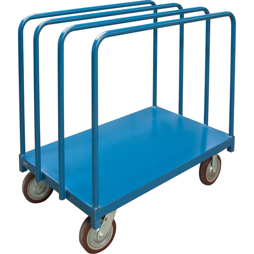 Chariot robuste pour transport de panneaux avec rails &agrave; palier unique, 60" x 30" x 45", Capacit&eacute; 2500 lb OSI Industrial Sales