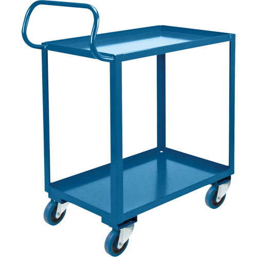 Ergonomic Shelf Truck, 800 lbs. Capacity, Steel, 20" W x 37" H x 32" D, Lip Up OSI Industrial Sales