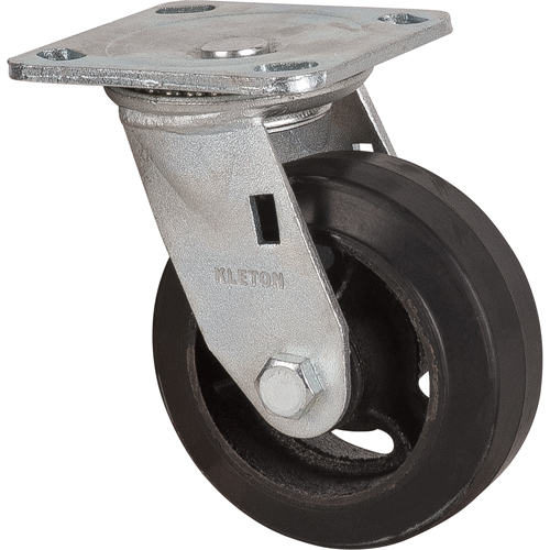 Mold-on Caster, Swivel, 5" (127 mm), Rubber, 440 lbs. (199 kg.) OSI Industrial Sales